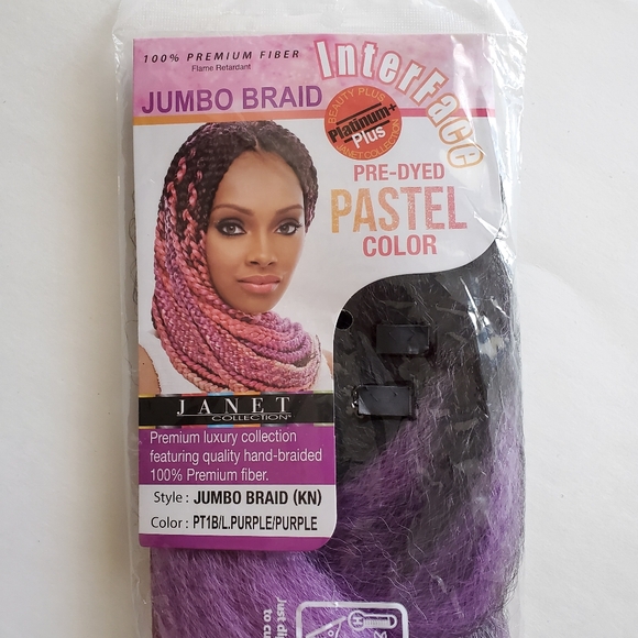 Janet Collection Purple Pre-dyed Braid Hair - Picture 1 of 2